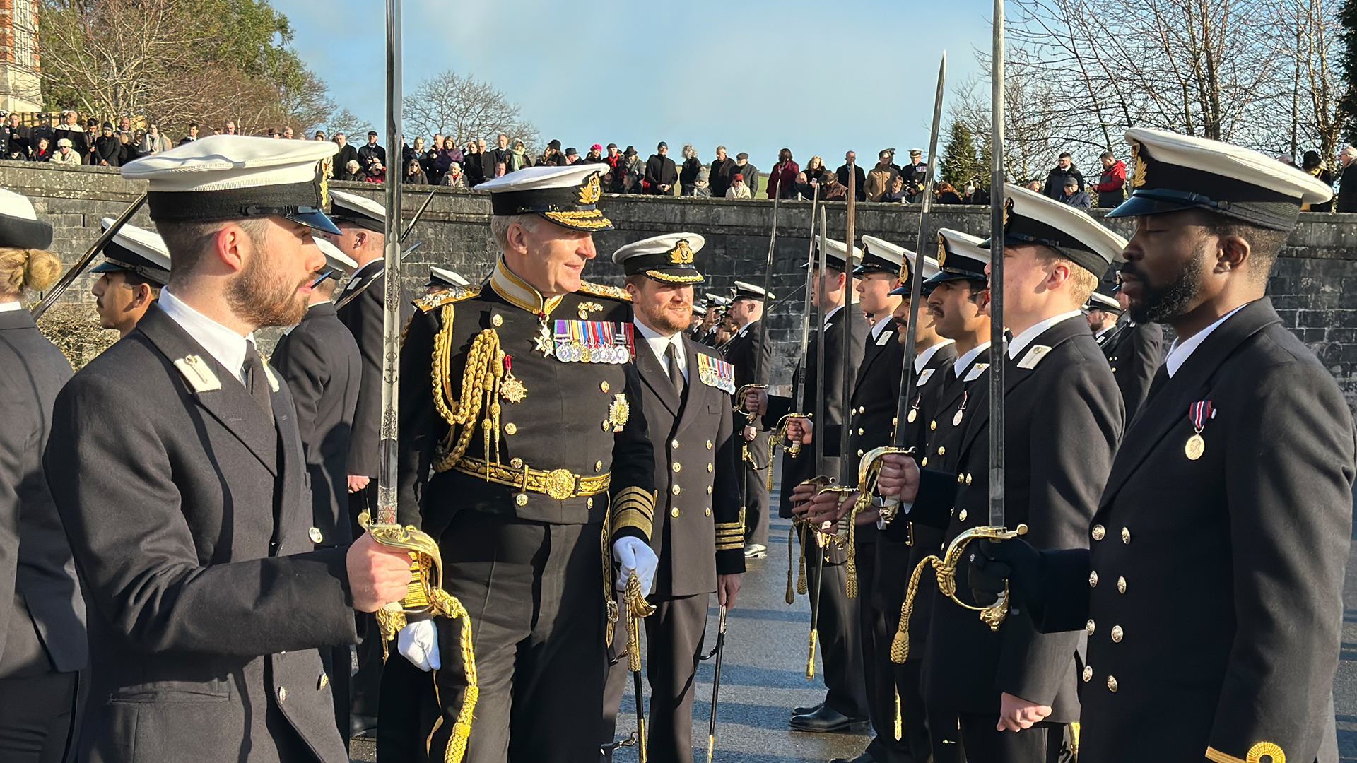 CDS Admiral Sir Tony radakin at Britannia Royal Naval College 191224 CREDIT BFBS