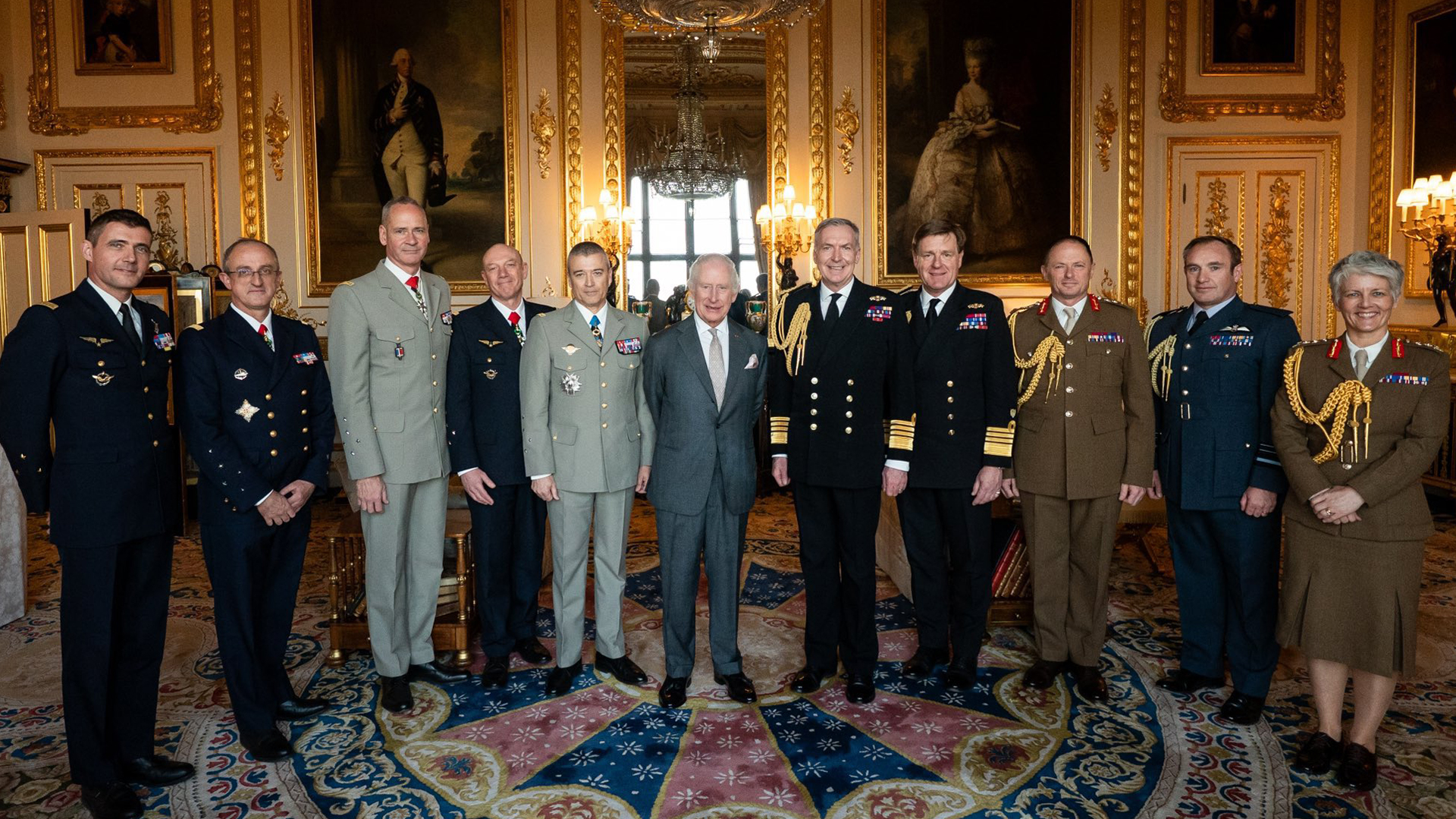 Adm Sir Tony and the other delegates met King Charles after what the CDS described as a day of reassurance and commitment
