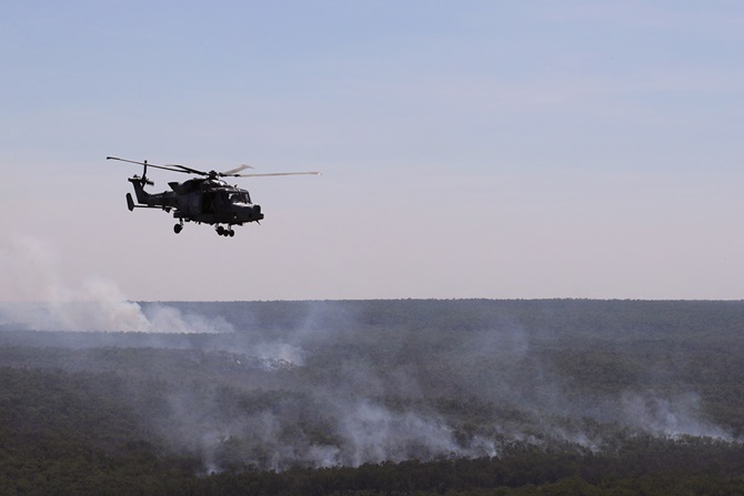 Royal Navy Wildcat helicopter