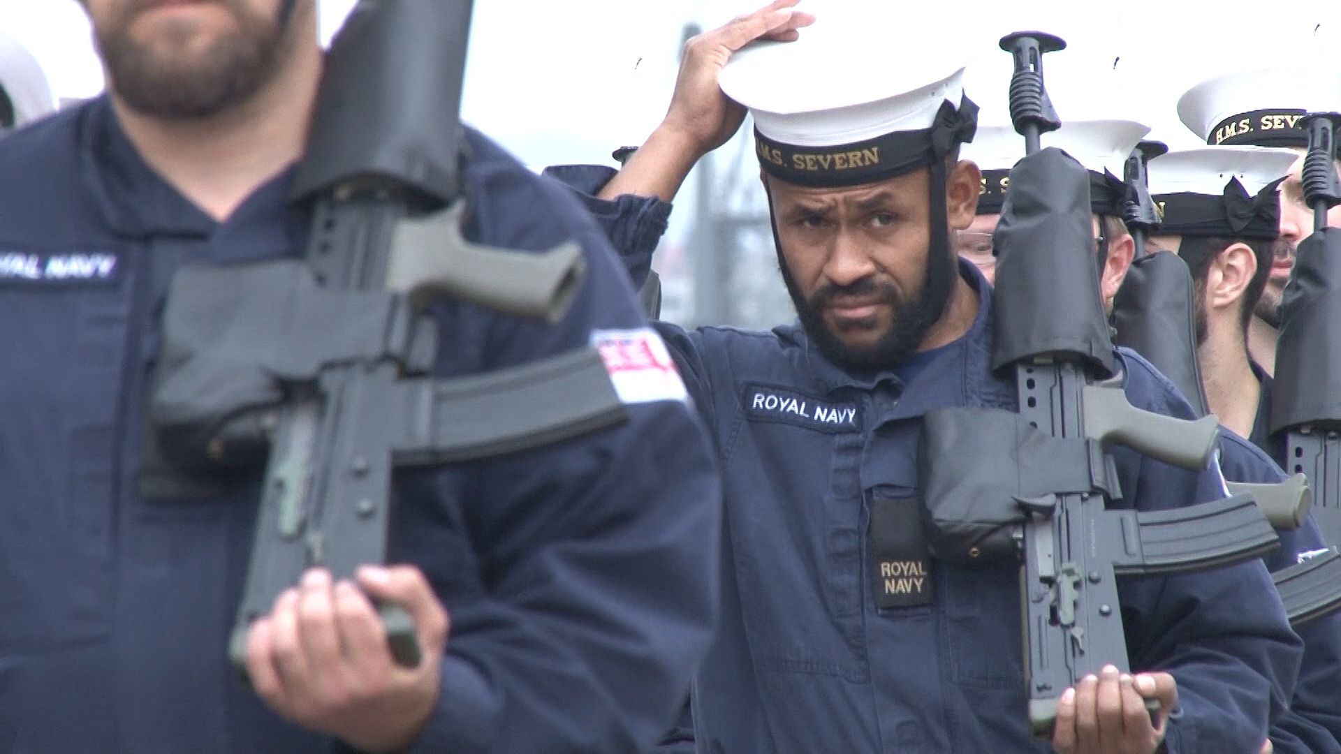 HMS Severn Pays Final Visit To Newport