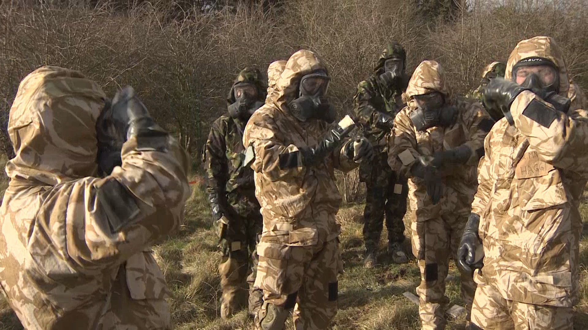 Marines Chemical Weapons training 