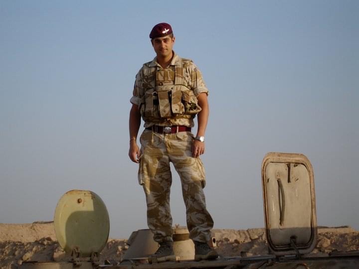 While with 4 PARA, William served 6 months in Iraq (Picture: William Porter).