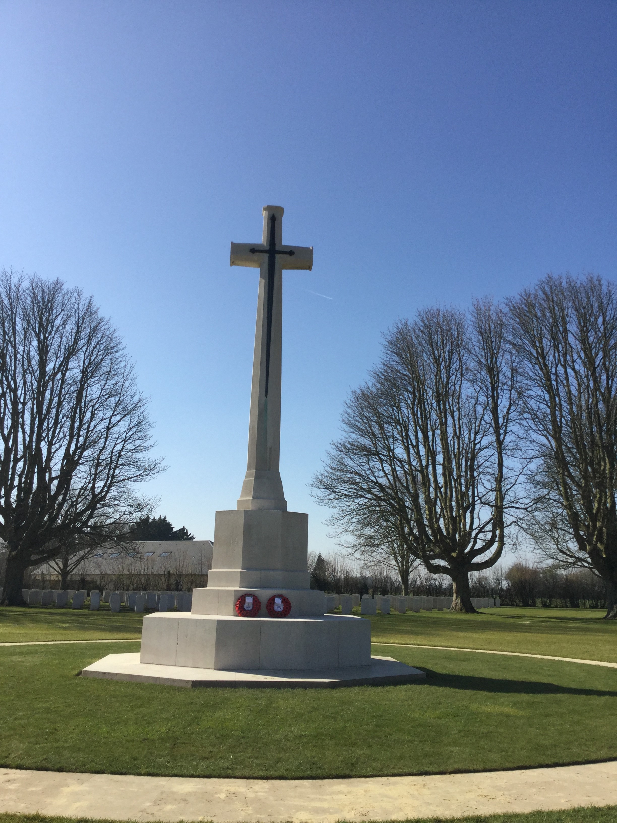 Bayeux Cemetery. BFBS Tim Humphries Photo.