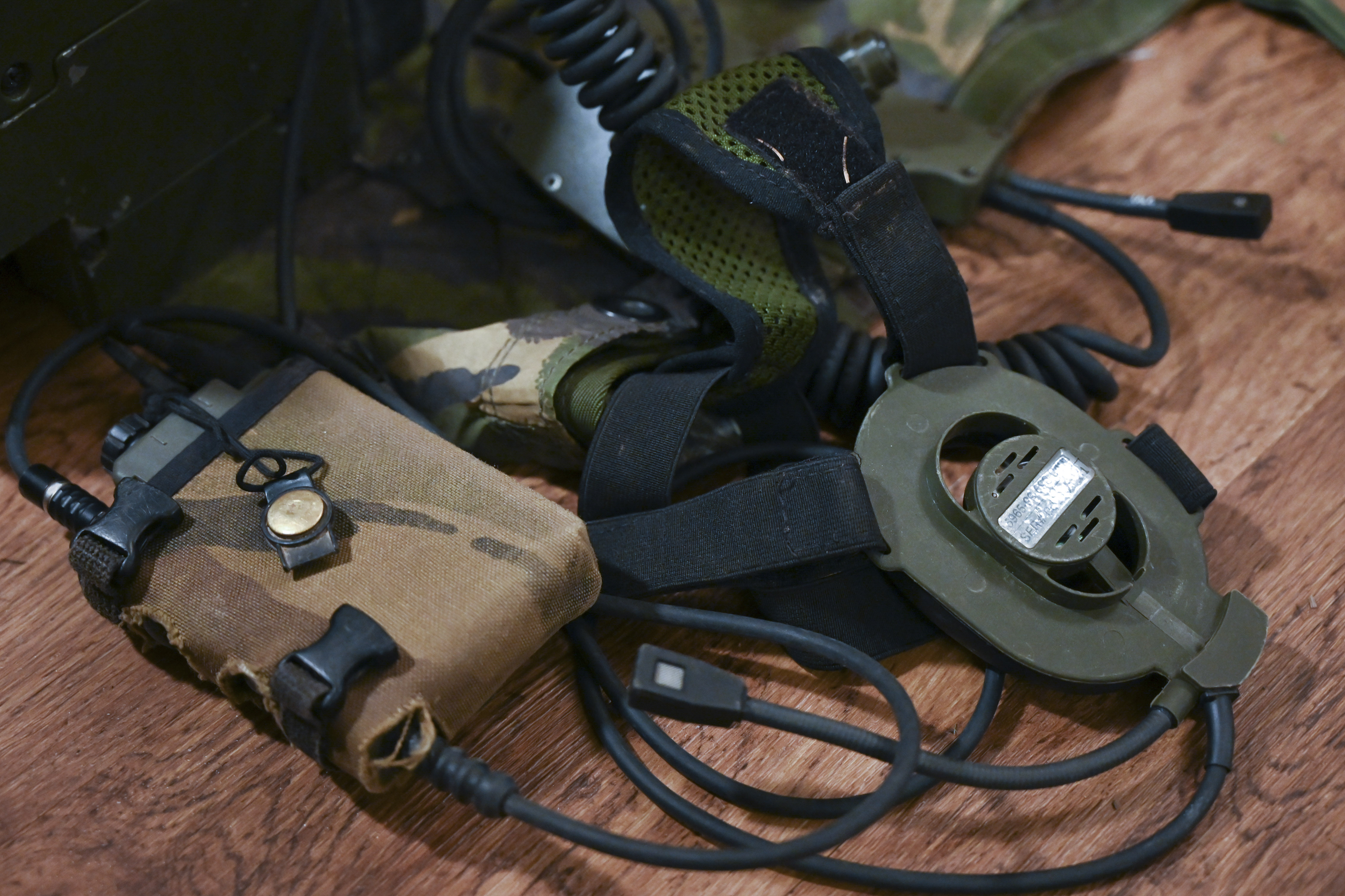 All members of the section communicate through a Personal Role Radio (PRR). Credit: Georgina Coupe, BFBS