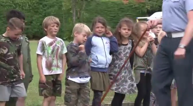 Pupils on parade