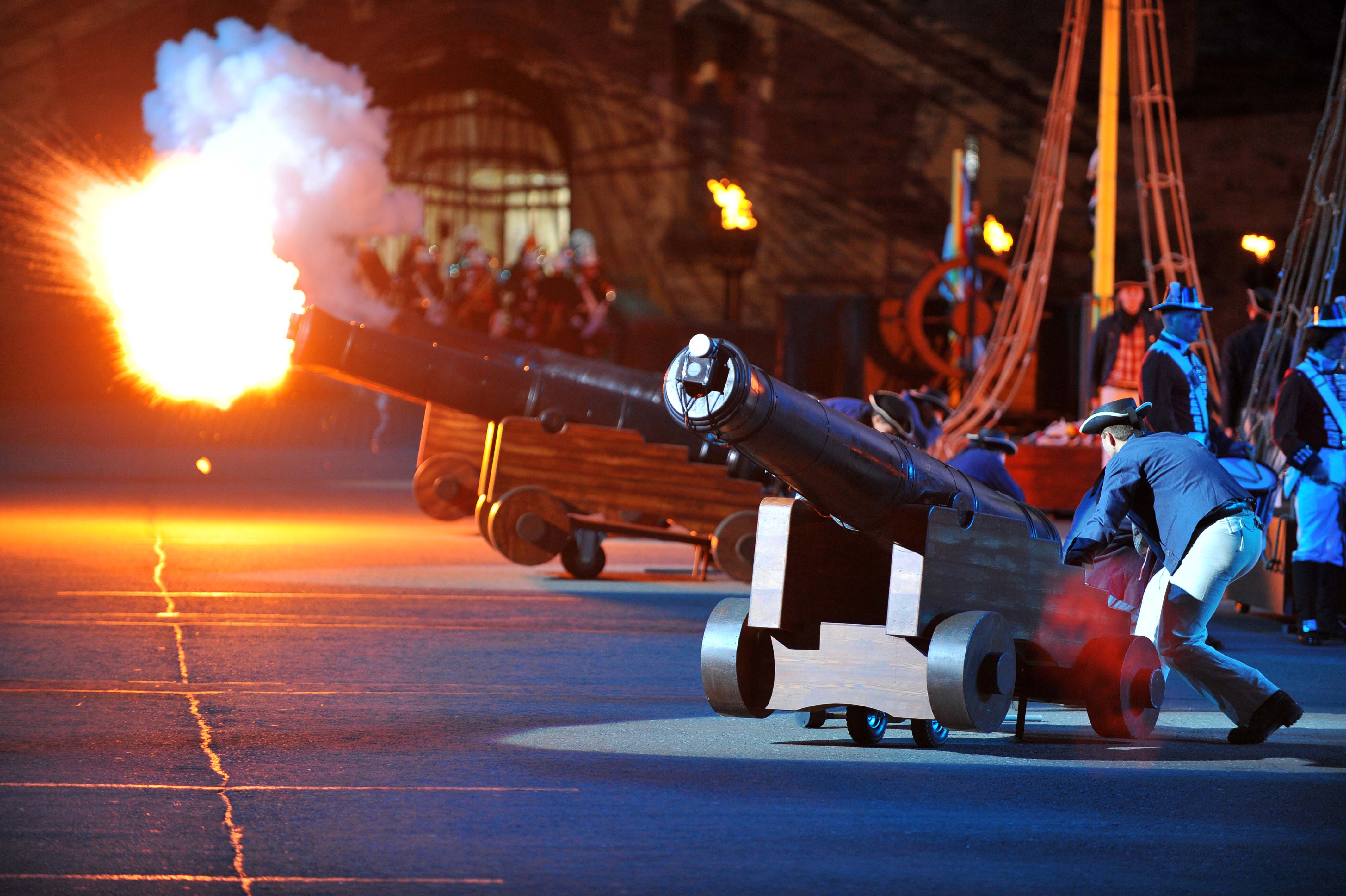 Cannon Royal Navy Field Gun displau 2011 Royal Military Tattoo CREDIT MoD