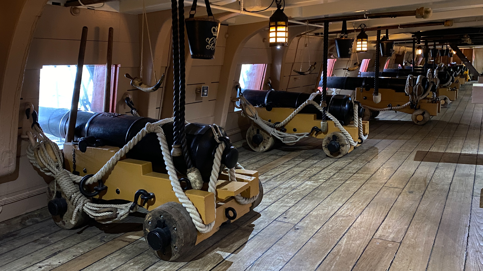 Cannon on HMS Victory.