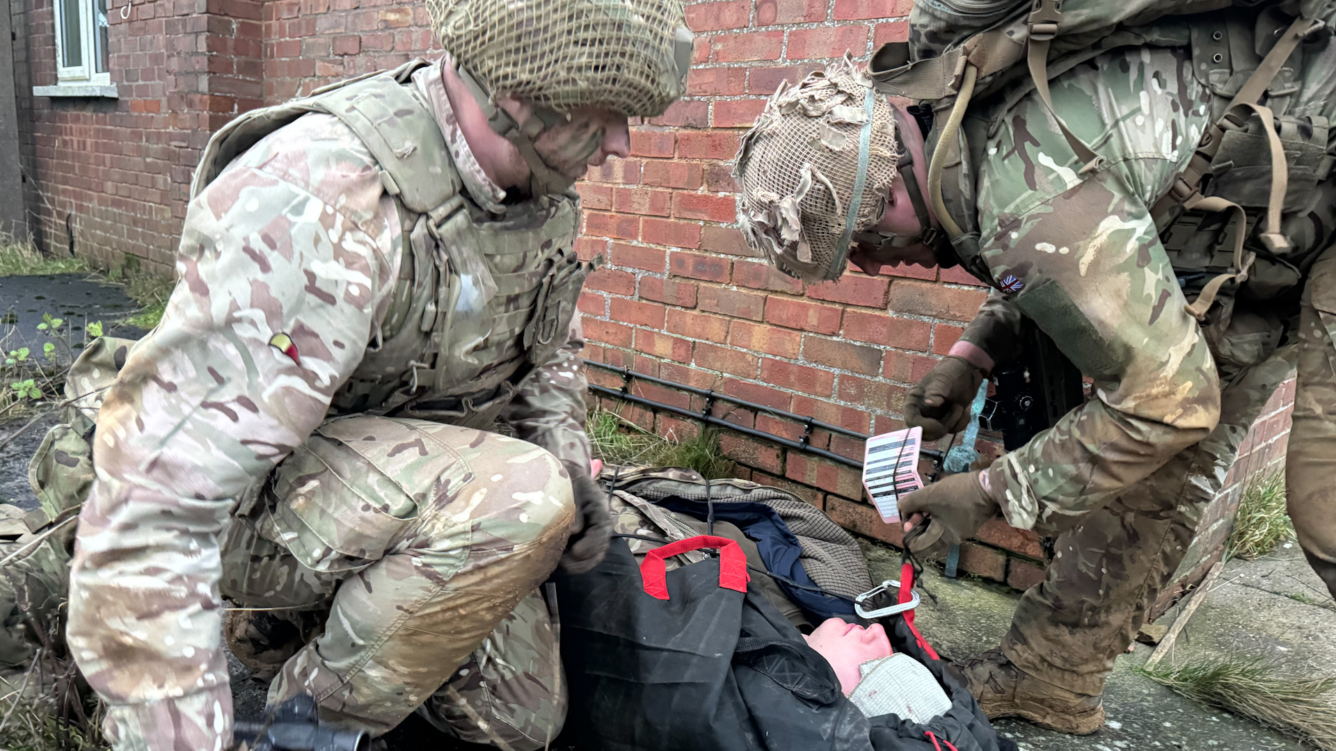 Capt Driver Challenge 1 Royal Anglian medical stand Kendrew Barracks CREDIT BFBS 09.12.24