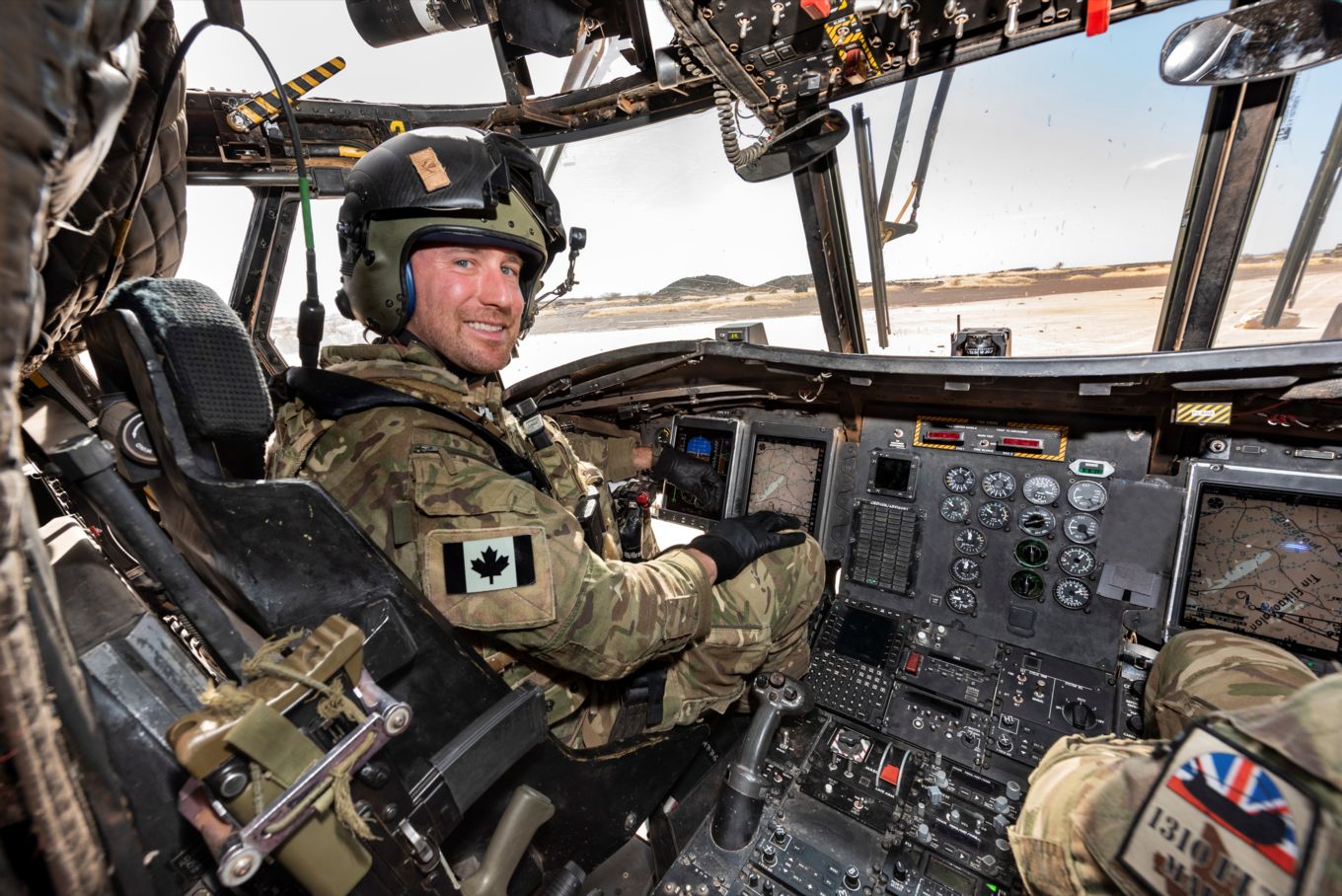 Cover image: Capt Scott Stewart in the cockpit of a Chinook in Mali (Picture: MOD).