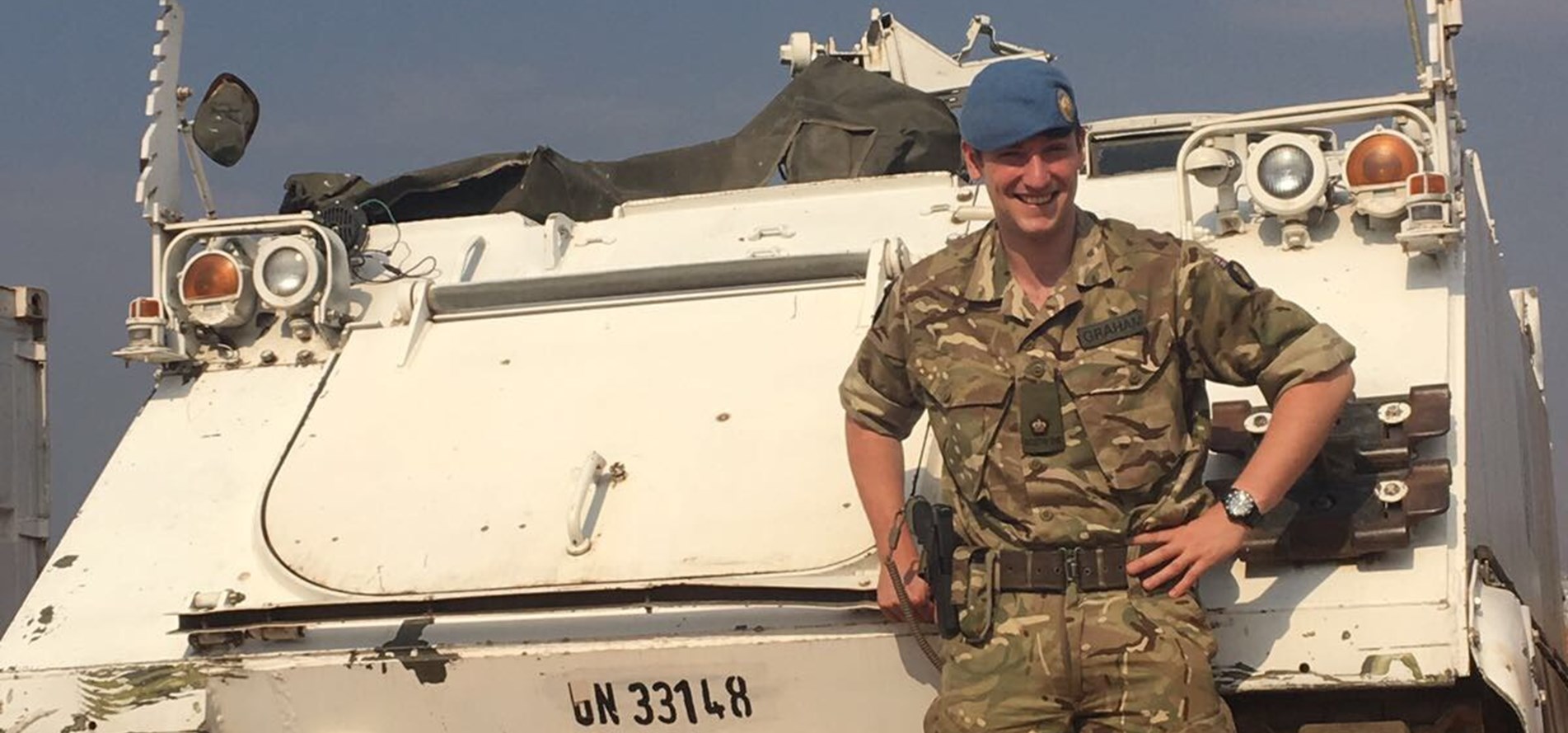 Captain Tim Graham is being honoured with an MBE for his role as a child protection advocate (Picture: British Army).