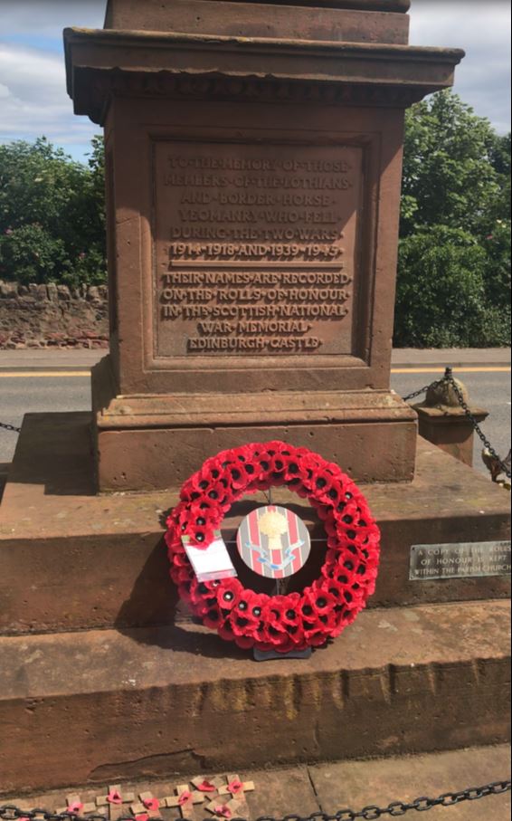 The Lothians and Border Yeomanry memorial in Dunbar.
