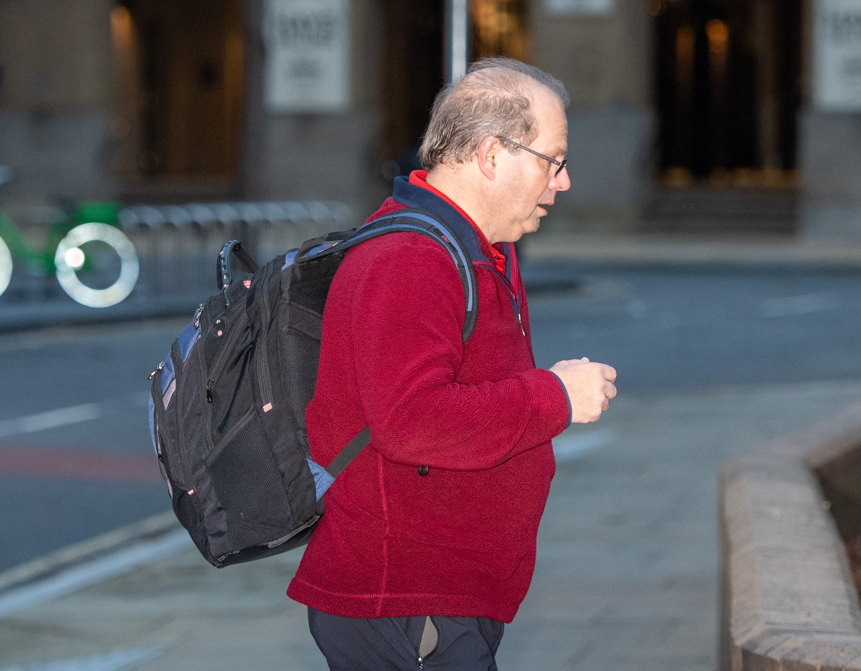 Carl Tiltman arriving at Southwark Crown Court