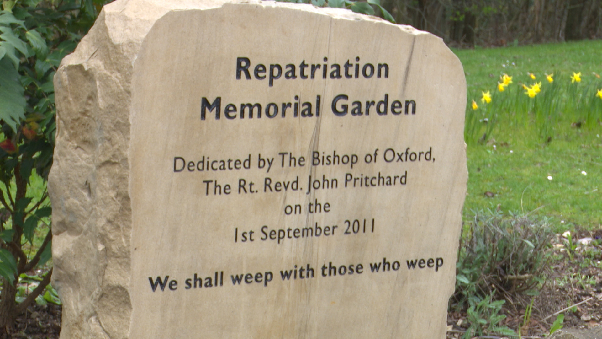 Carterton Memorial Garden Oxfordshire Credit BFBS 180319