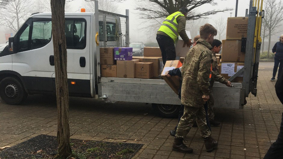 Carterton Leisure Centre Ukraine Appeal RAF Brize Norton (Picture: BFBS Brize Norton).
