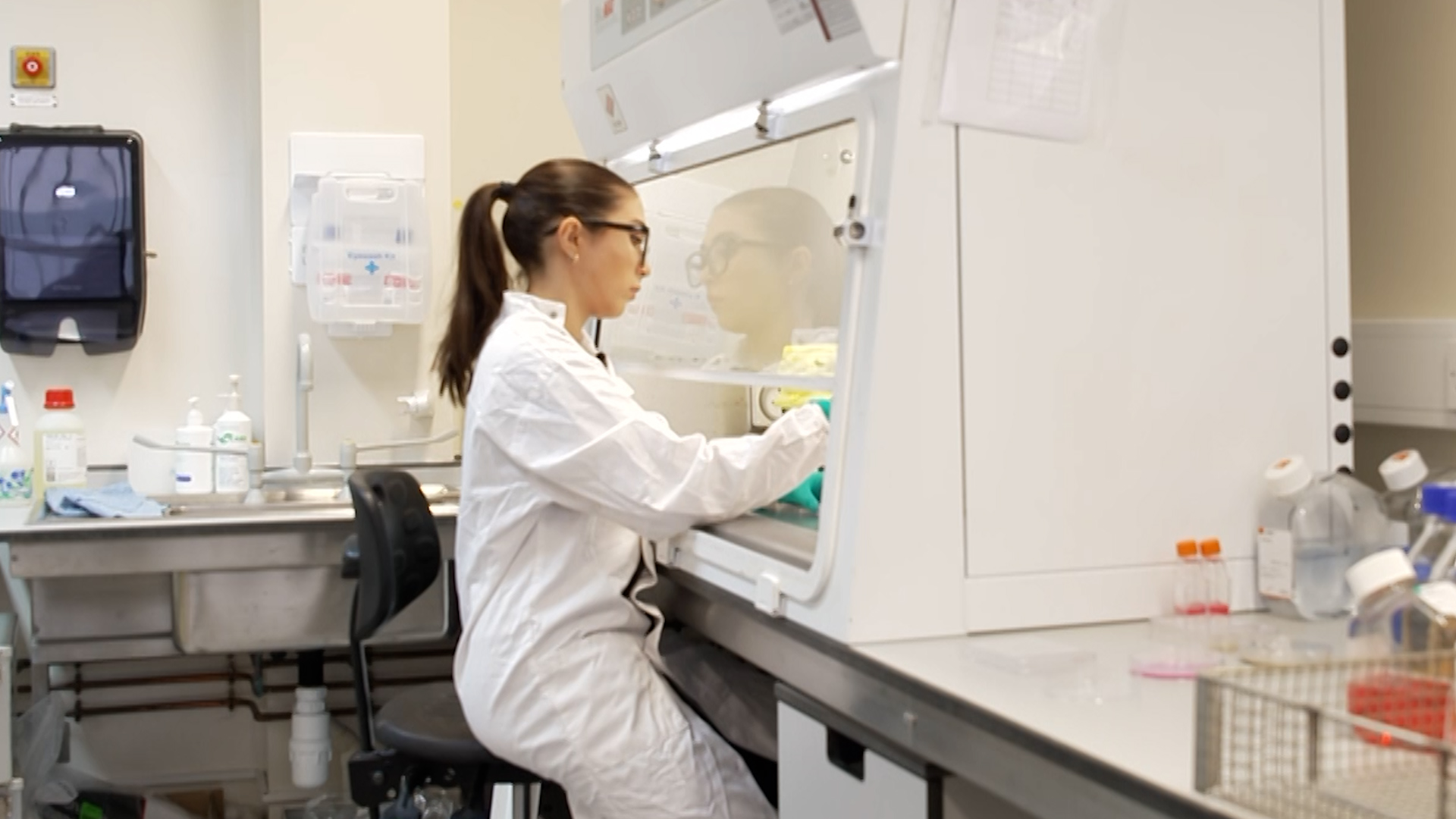 Cat, a microbiologist at DSTL working on Q fever