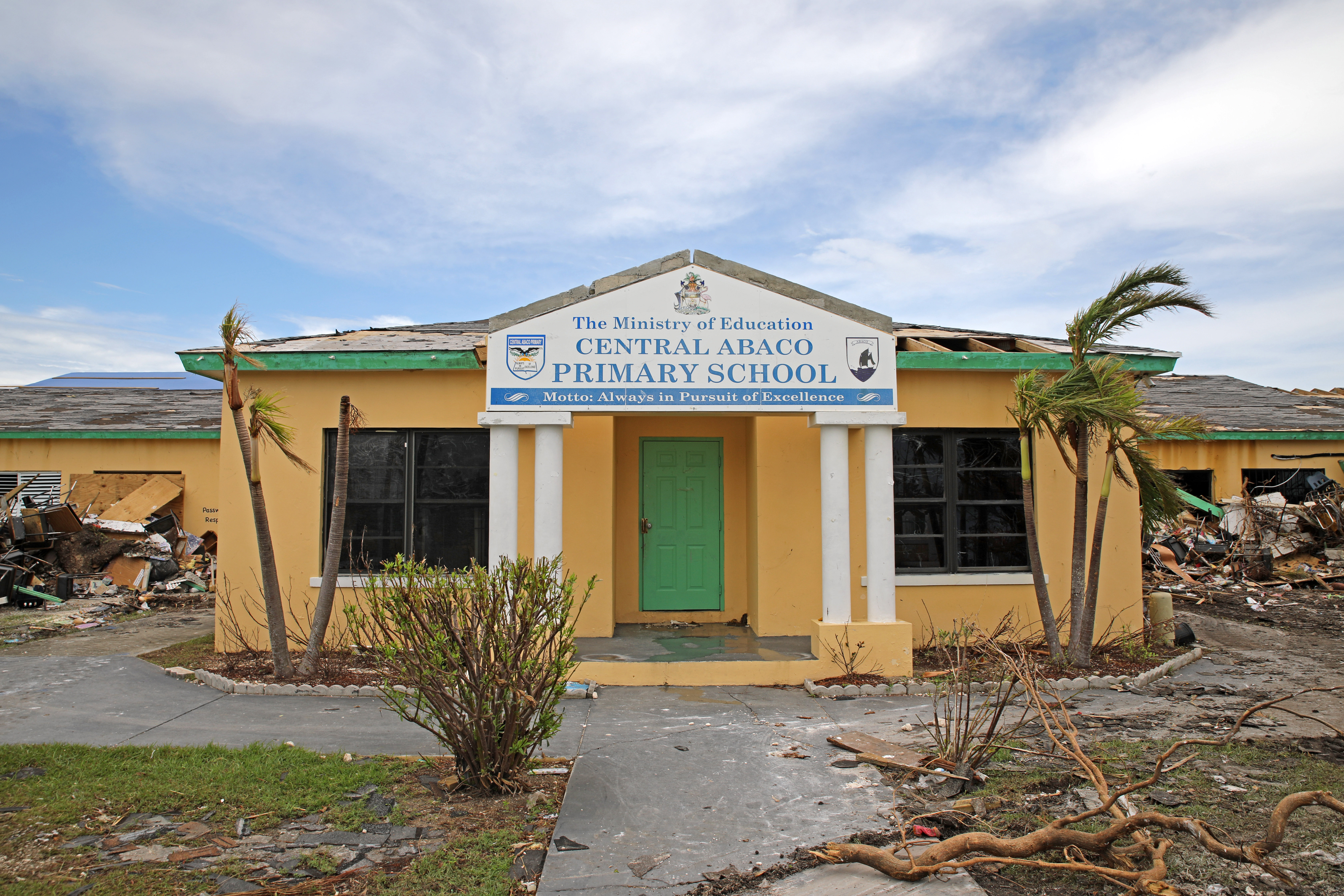 Central Abaco Primary School, in the Bahamas, after Hurrican Dorian 160919 SOURCE BFBS