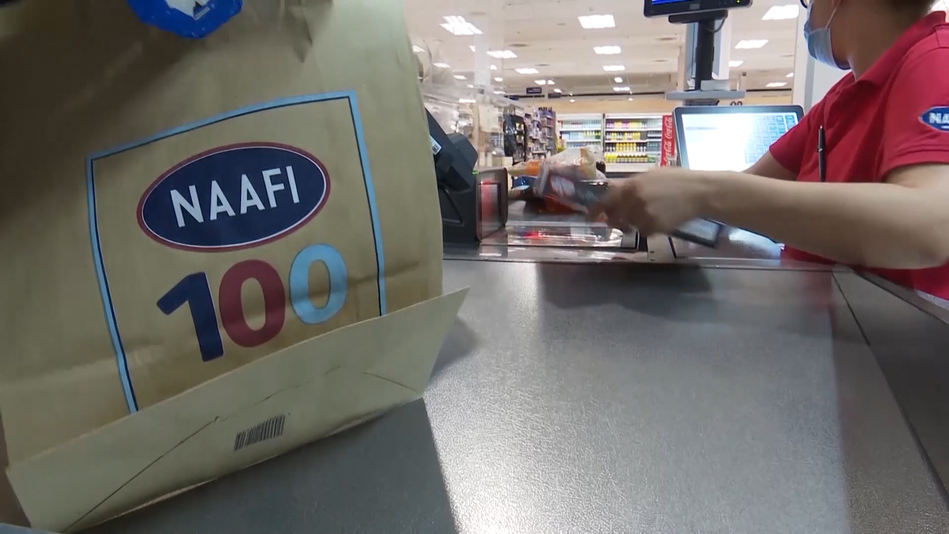 Check out at NAAFI store in Sennelager, Germany 190521 CREDIT BFBS.jpg