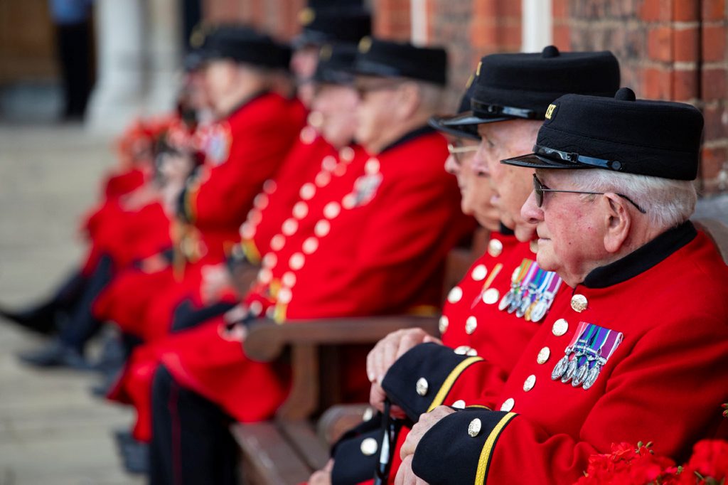 Chelsea Pensioners at the Royal Hospital Chelsea 190918 CREDIT MOD