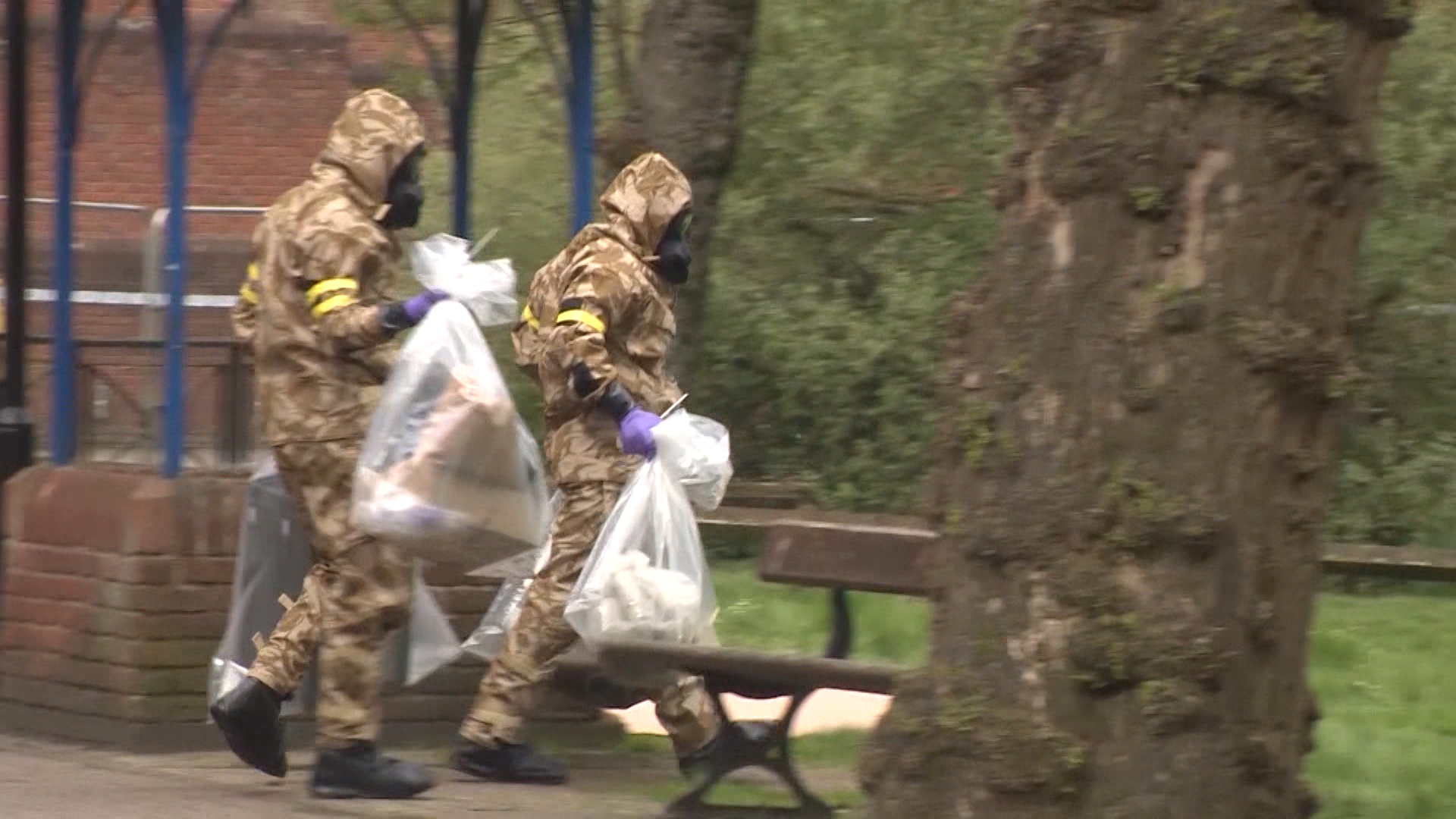 Chemical clean up in Salisbury 020719 CREDIT BFBS