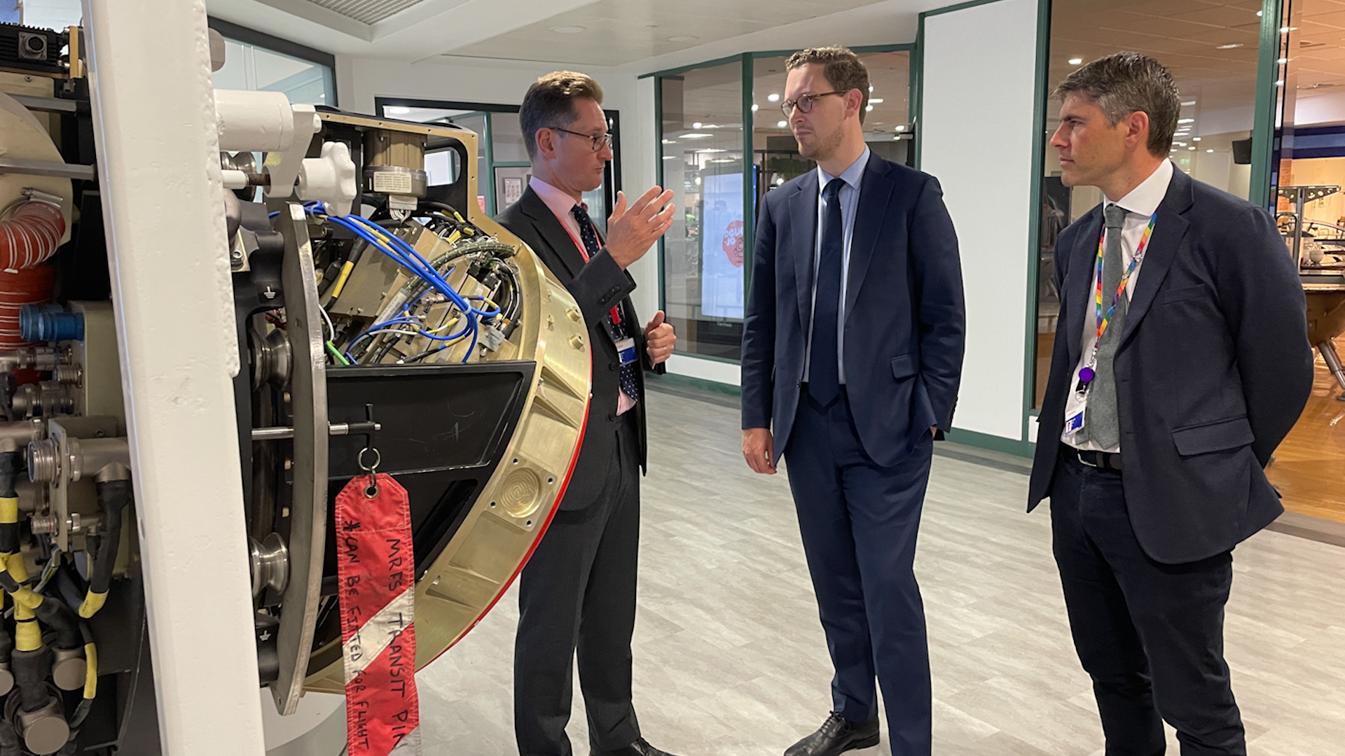 Chief Secretary to the Treasury Darren Jones visits Leonardo in Edinburgh