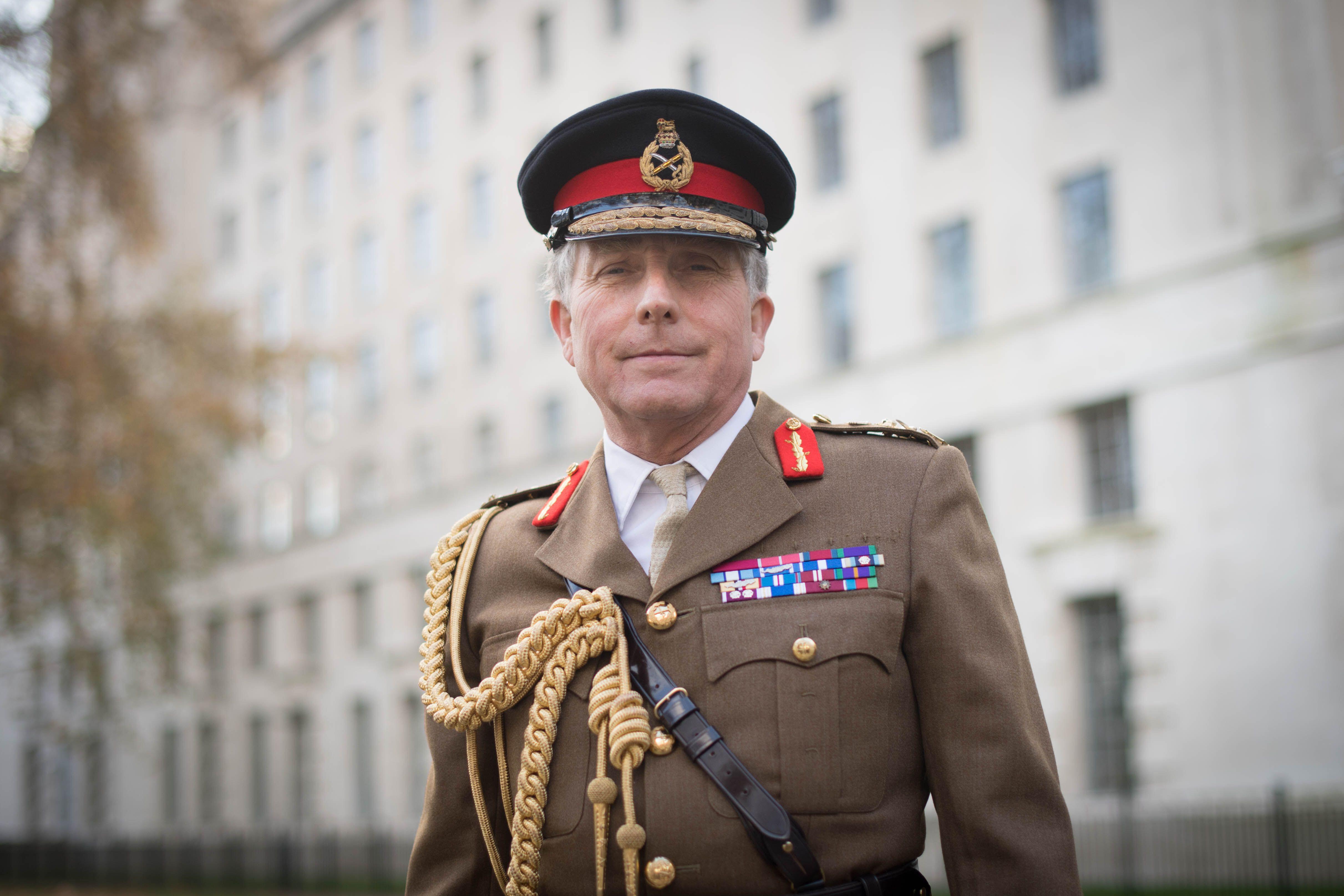 Chief of the Defence Staff General Sir Nick Carter outside MOD HQ 191120 CREDIT PA ALAMY