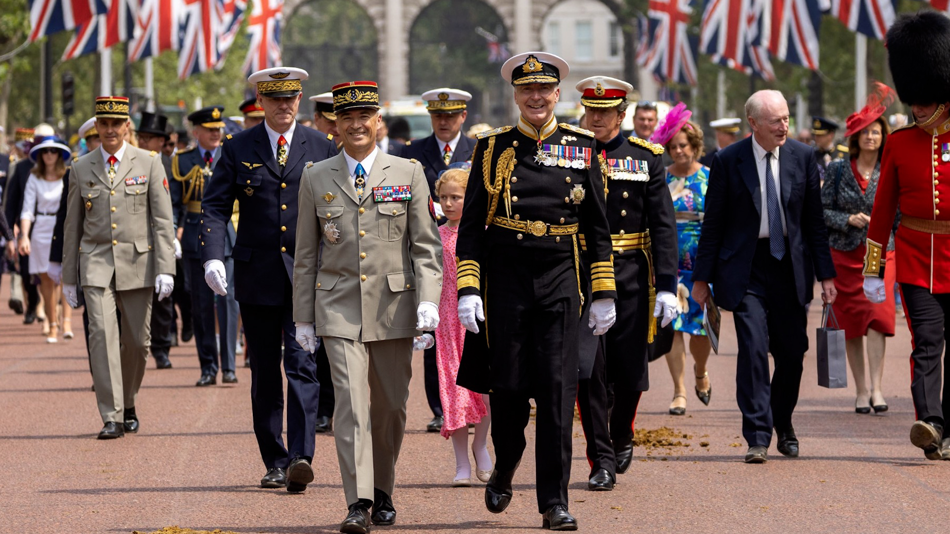 Chief of the Defence Staff, Admiral Sir Tony Radakin, hosted his French counterpart, Chef d’État-Major des Armées in London Trooping the Colour
