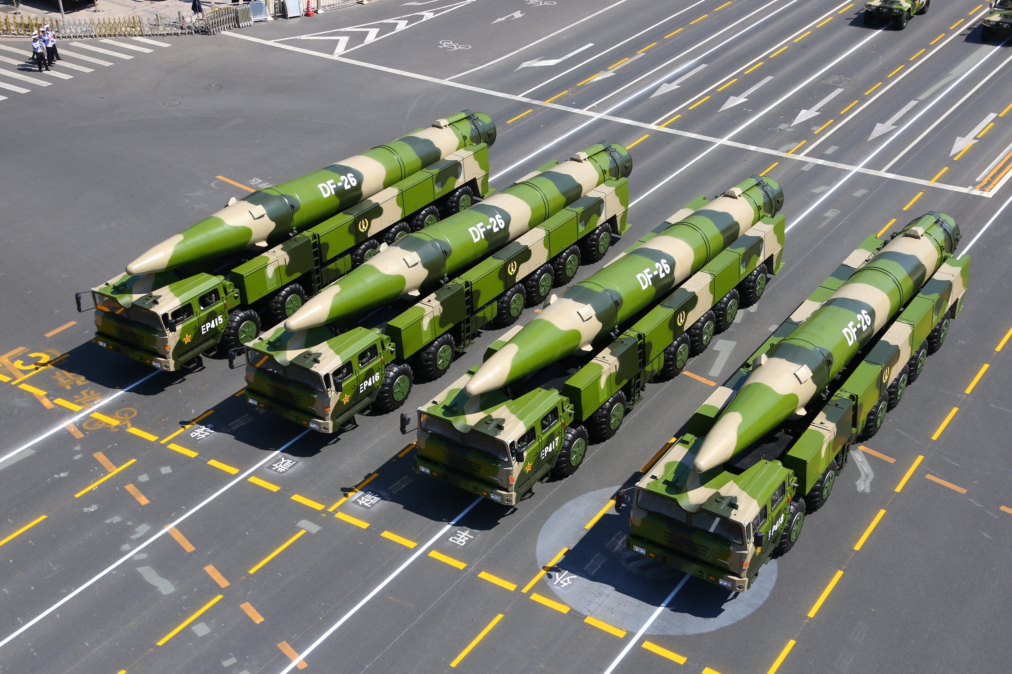 Chinese DF-26 missiles