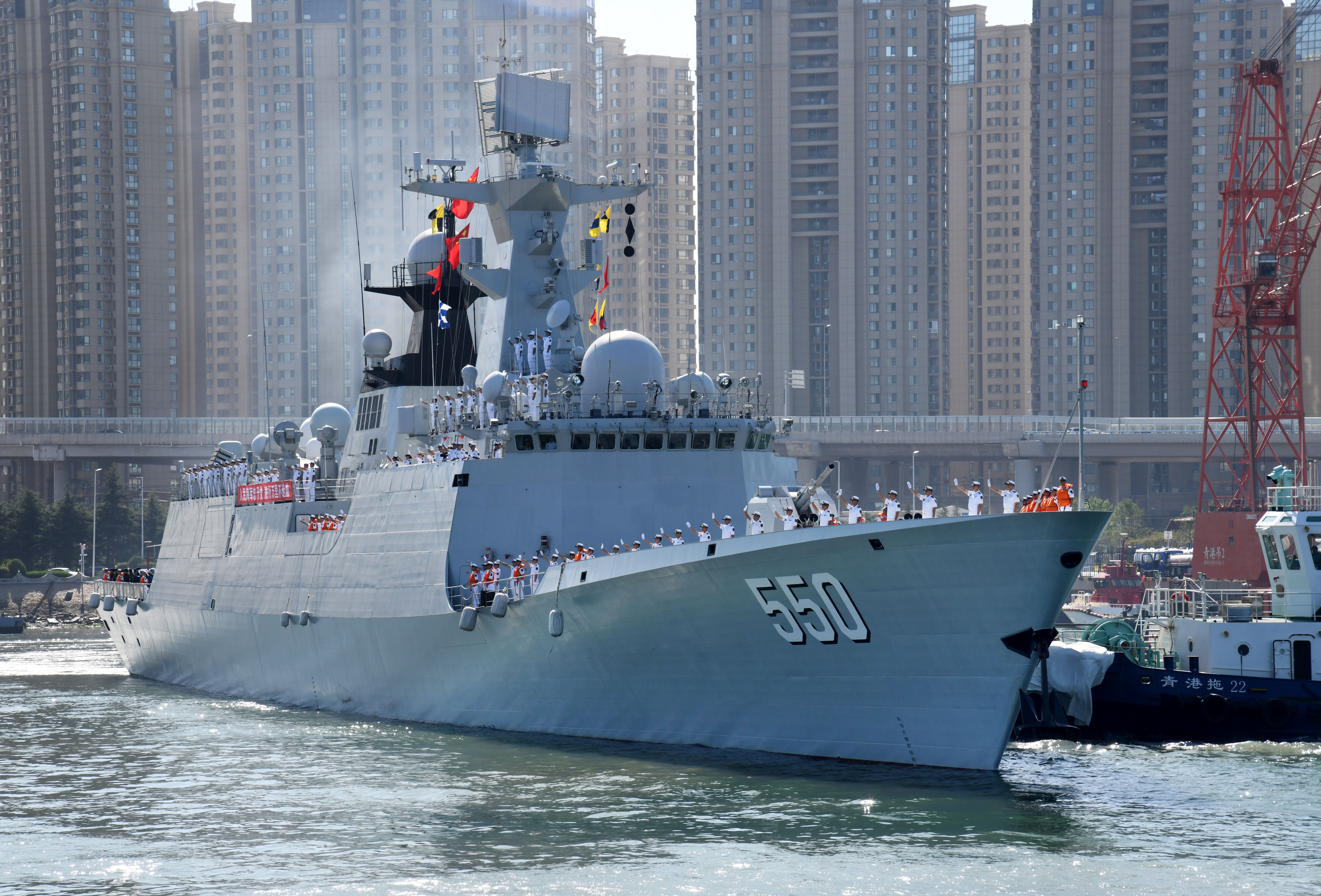 Chinese Frigate Weifang