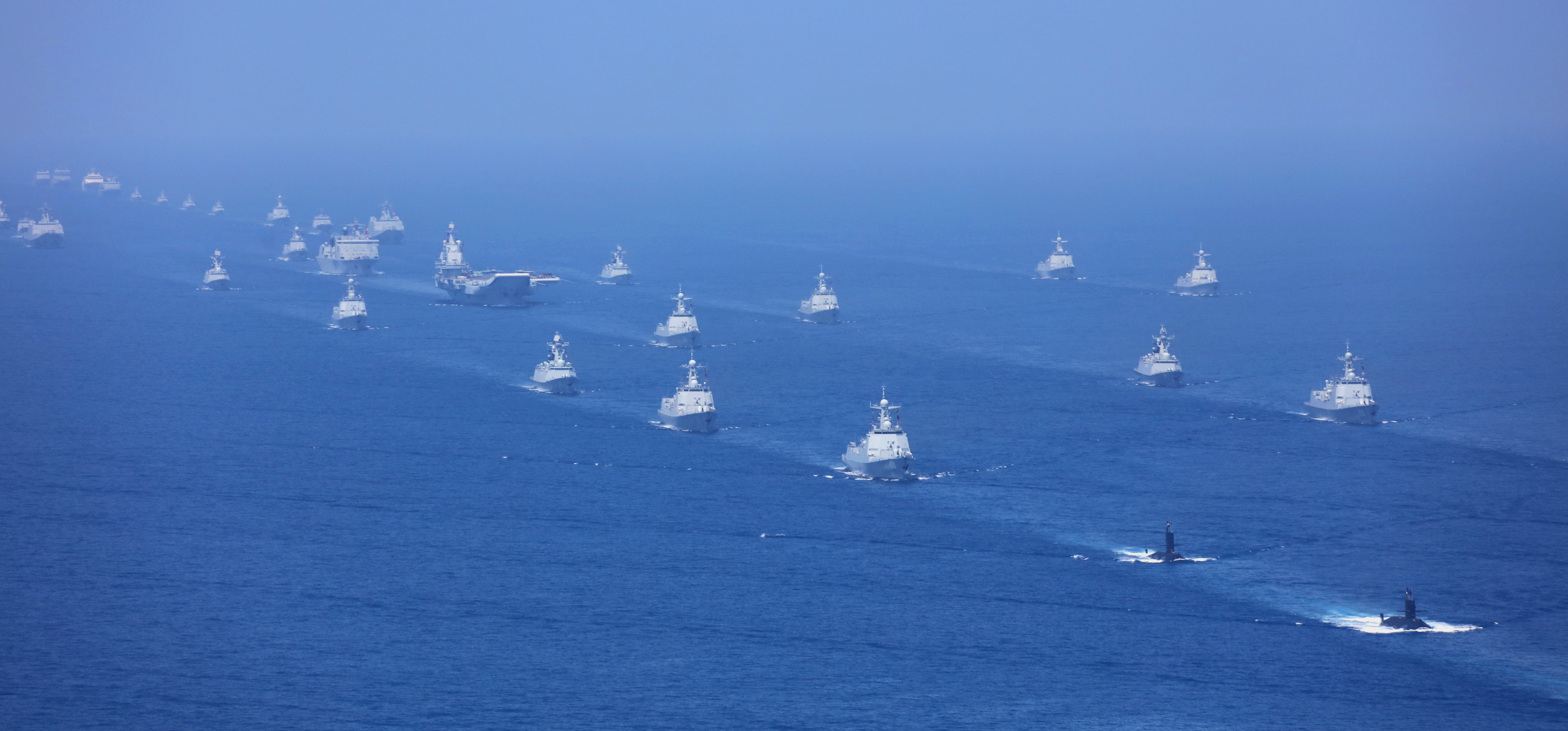 Chinese Naval review in South China Sea April 2018 PA