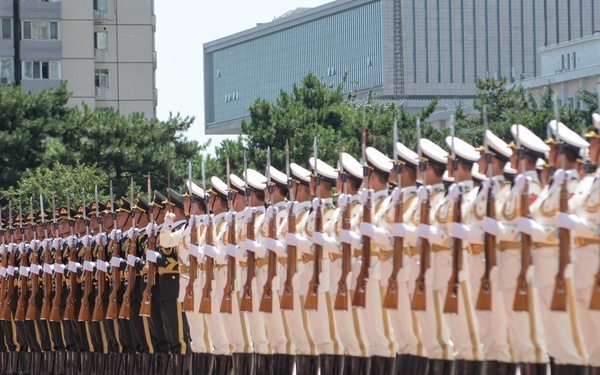 Library picture of Chinese troops in Beijing (Picture: US Department of Defense).