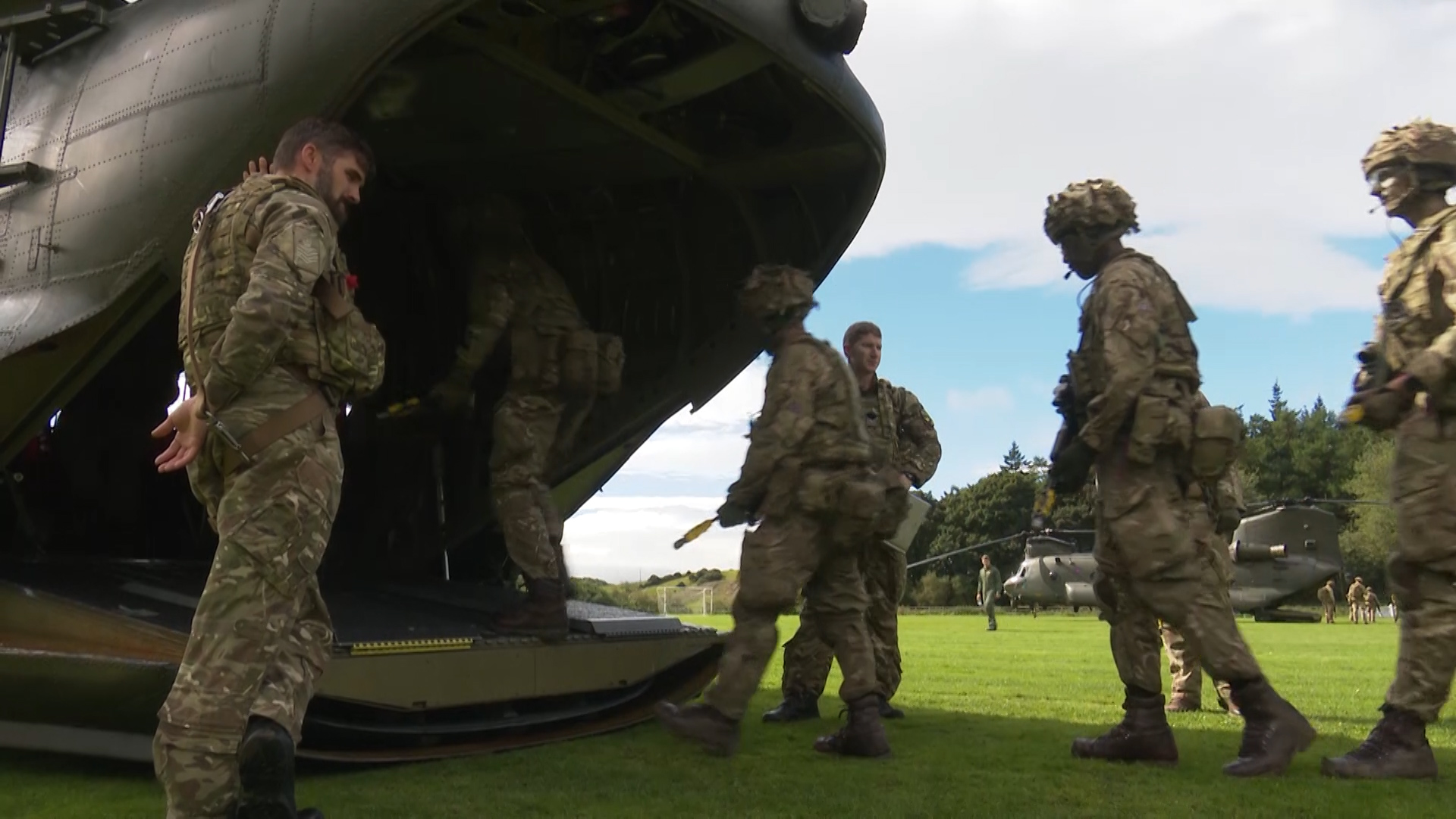 The visit also allowed RAF student pilots to gain experience.