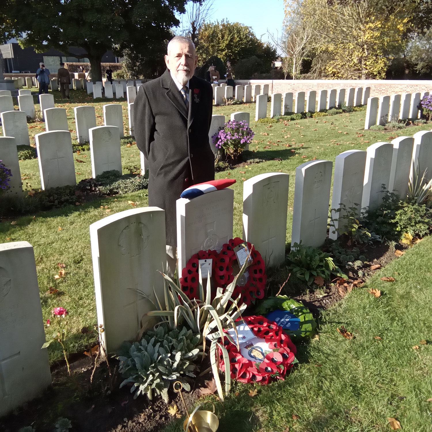 Chris Foote-Wood great-nephew of 2Lt Frank Woods CREDIT Crown Copyright