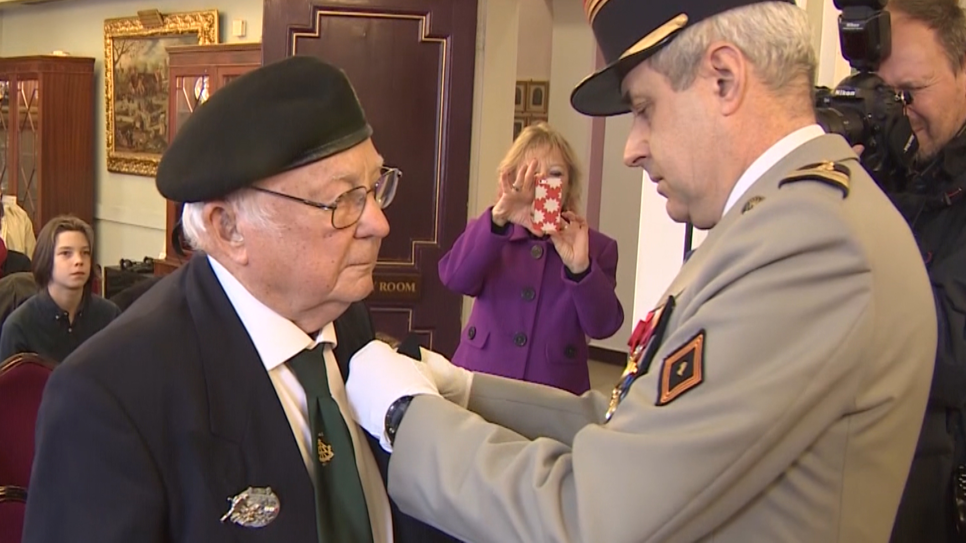 D-Day veteran Tony Rampling awarded Legion d Honneur