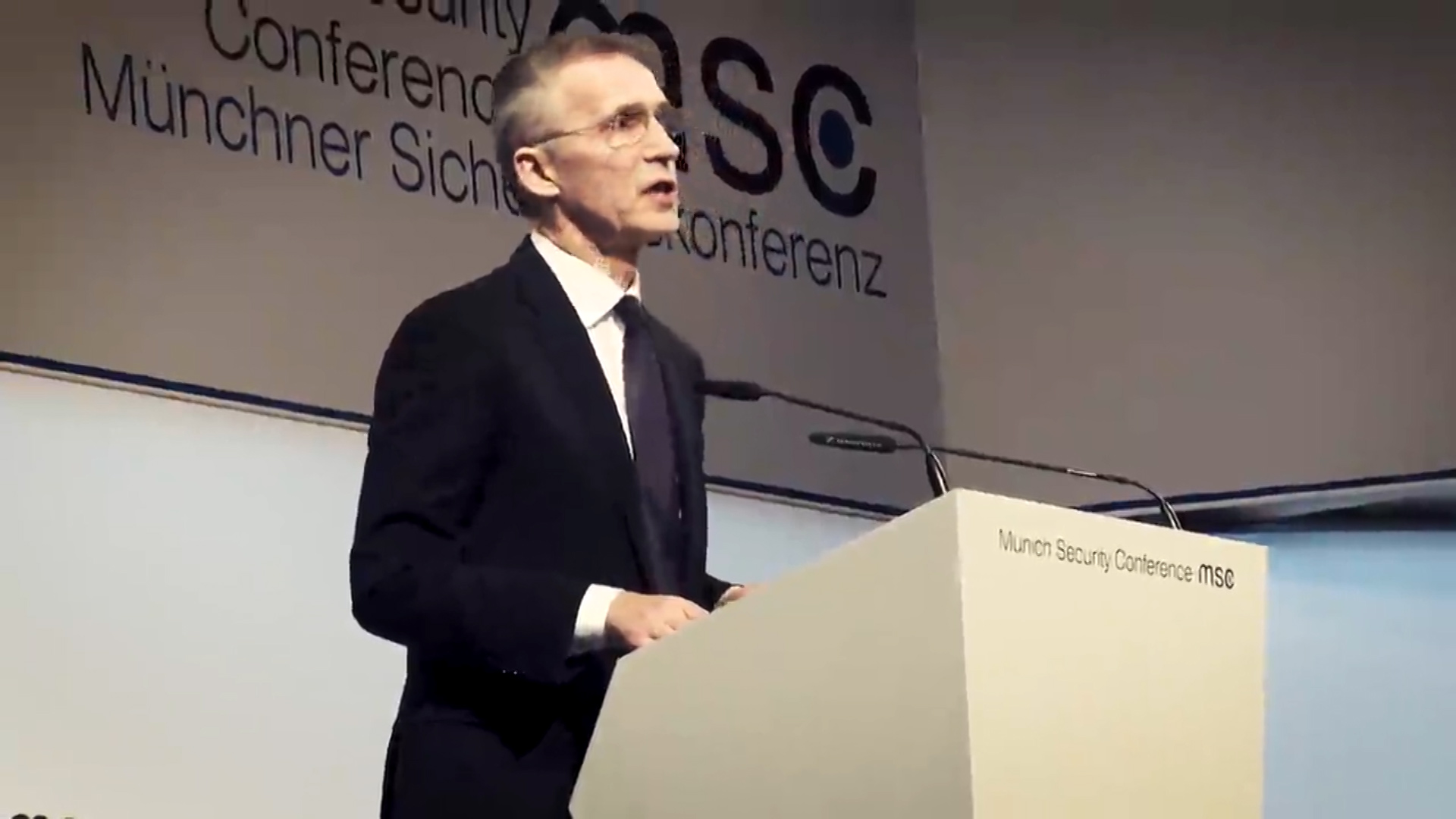 NATO Secretary General Jens Stoltenberg at Munich Security Conference 