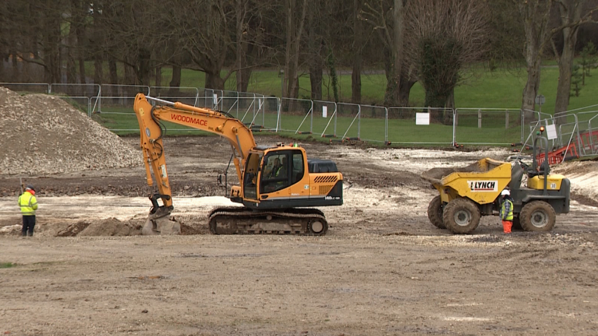 Construction work at Bulford Camp