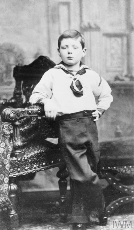 Churchill as a seven-year-old boy