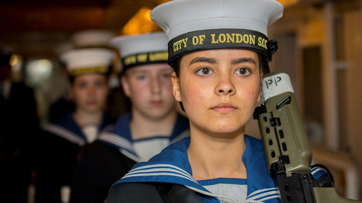 City Of London Sea Cadet Corps on board HMS Belfast, 25 April 2017 CREDIT Crown Copyright