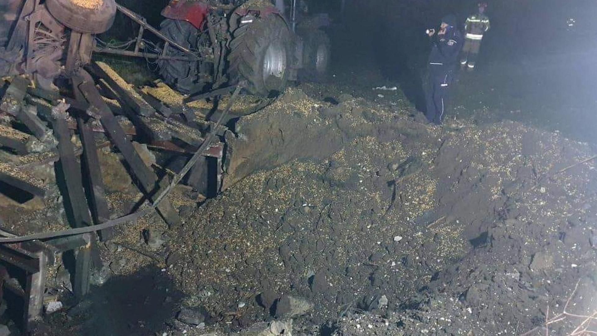 Aftermath of the missile strike