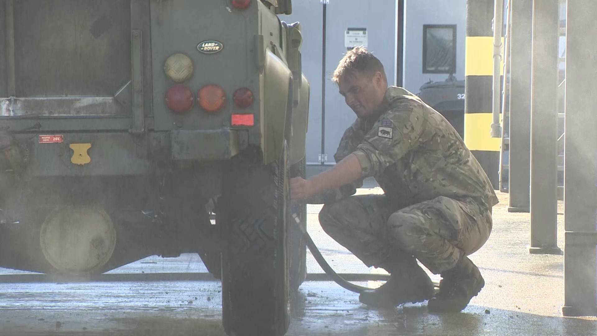 Each and every vehicle is thoroughly scrubbed to comply with Norway's environmental standards.