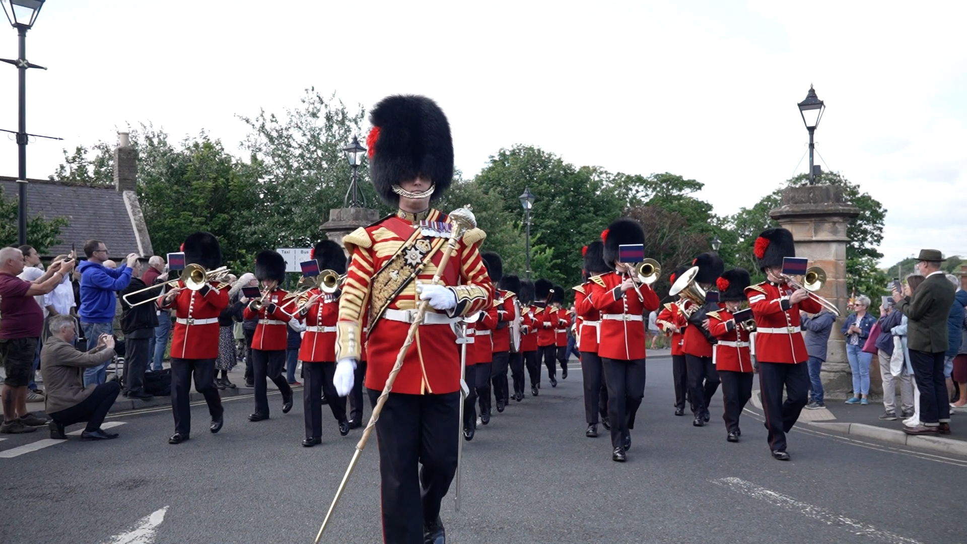 The soldiers made the journey from London and back on the same day 
