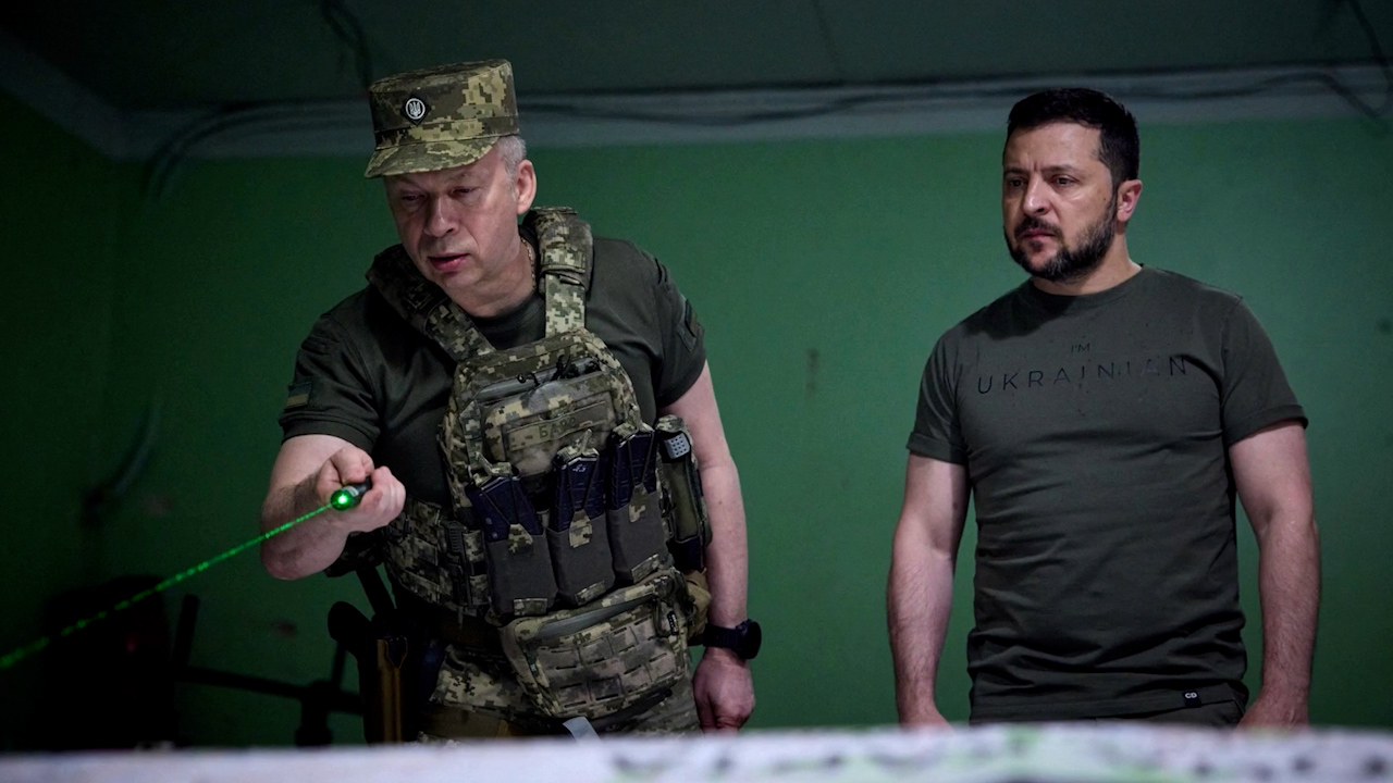 Colonel General Oleksandr Syrskyi has been appointed to Commander-in-Chief of the Armed Forces of Ukraine by President Volodymyr Zelensky (Picture: Reuters).