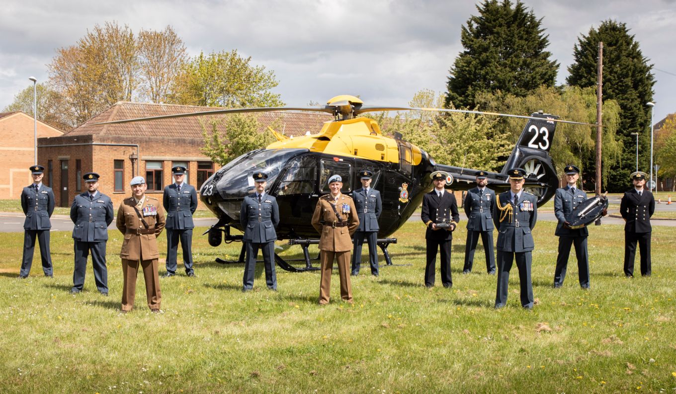 Colonel Tim Peake attends graduation of helicopter aircrew at 9AAC RAF Shawbury (Picture: RAF).