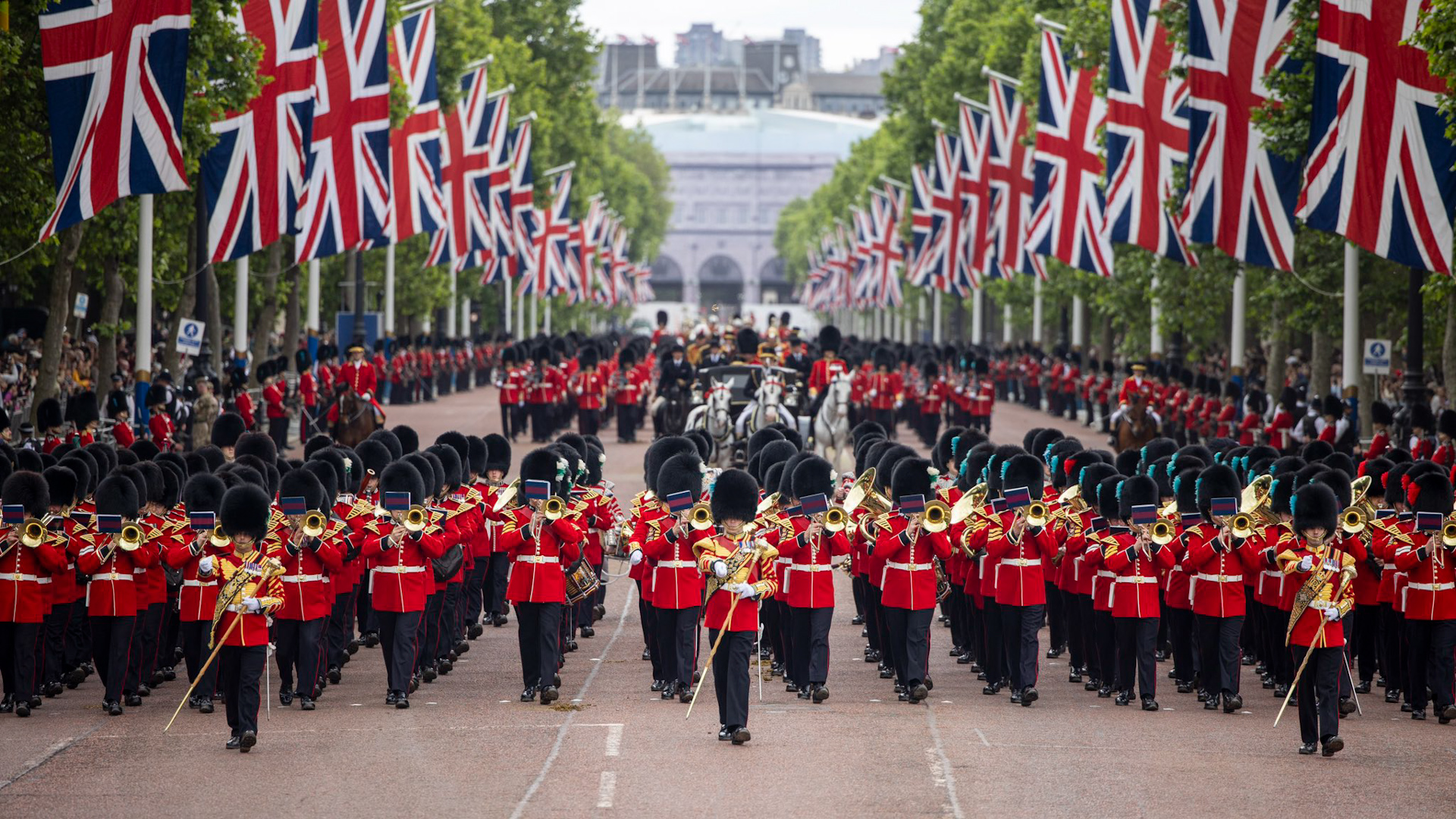 Colonel’s Review is the final check that Trooping the Colour for Kings Birthday parade 08062024 CREDIT British Army