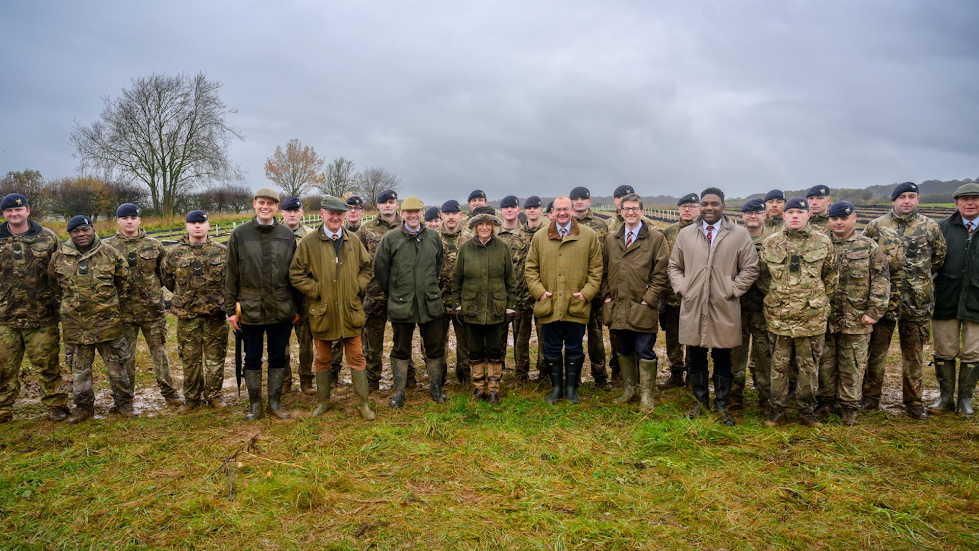 Colonel-in-Chief Queen Camilla joins Royal Lancers to plant oak trees at Sandringham
