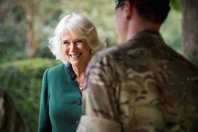 Colonel-in-Chief of The Rifles The Duchess of Cornwall visited 1st Battalion The Rifles Regiment at their barracks in Chepstow 07092020 CREDIT MOD