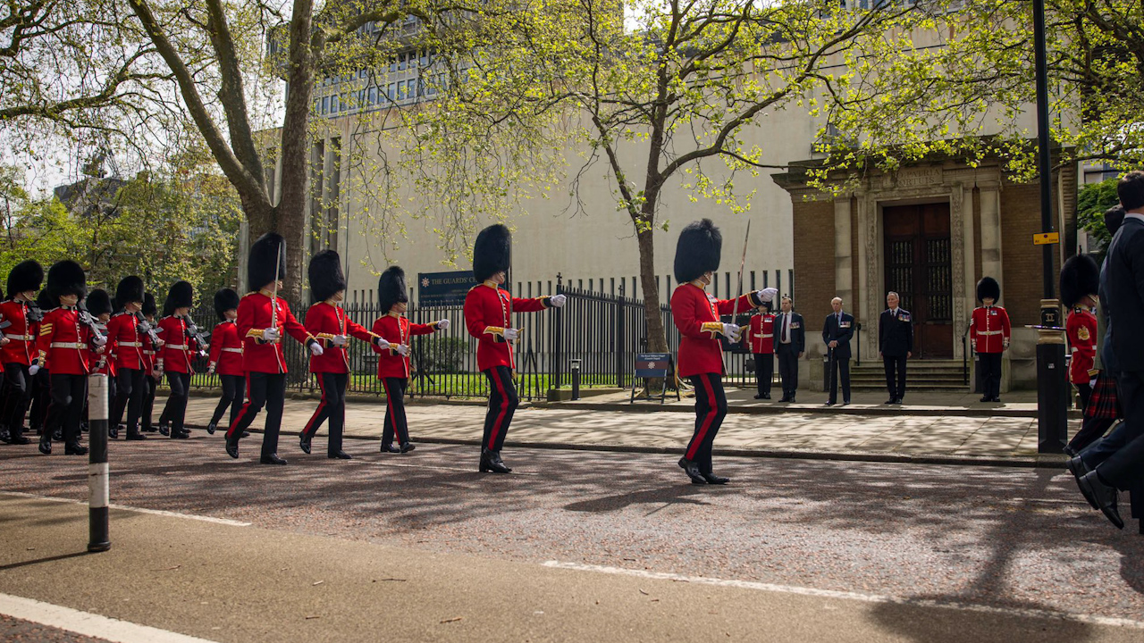 The Colonelcy of the Regiment has been handed to The Duke of Edinburgh in the Black Sunday parade (Picture: Army In London).