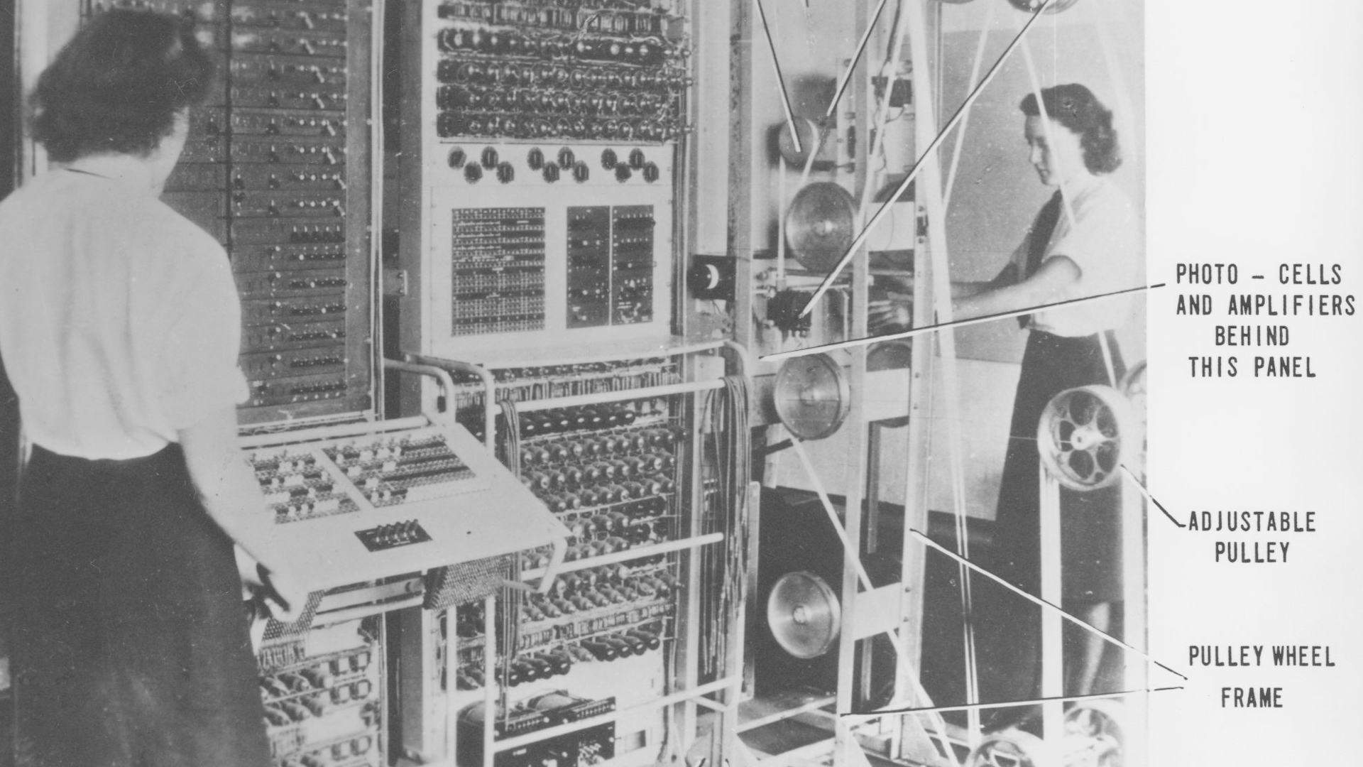 Colossus, the code-breaking computer with users 180124 CREDIT GCHQ_0