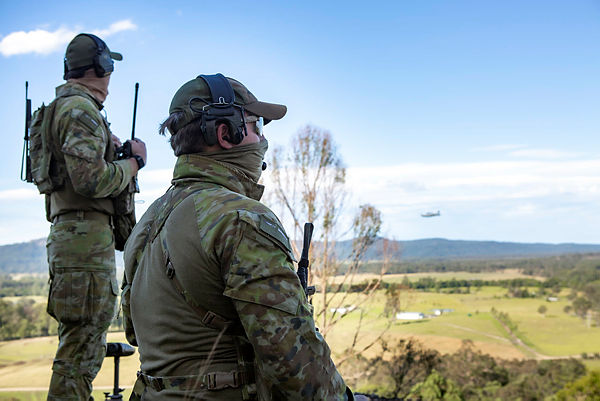 Combat Controllers from No. 4 Squadron based at RAAF Base Williamtown on exercise in Australian (Picture: Australian Department of Defence).