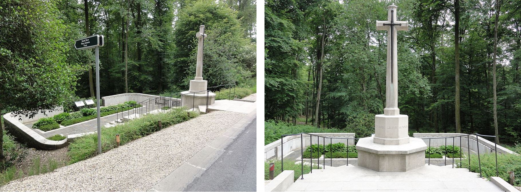 A monument at Villers-Cotterets, where the 4 Guards Brigade fought (images: having(nl))