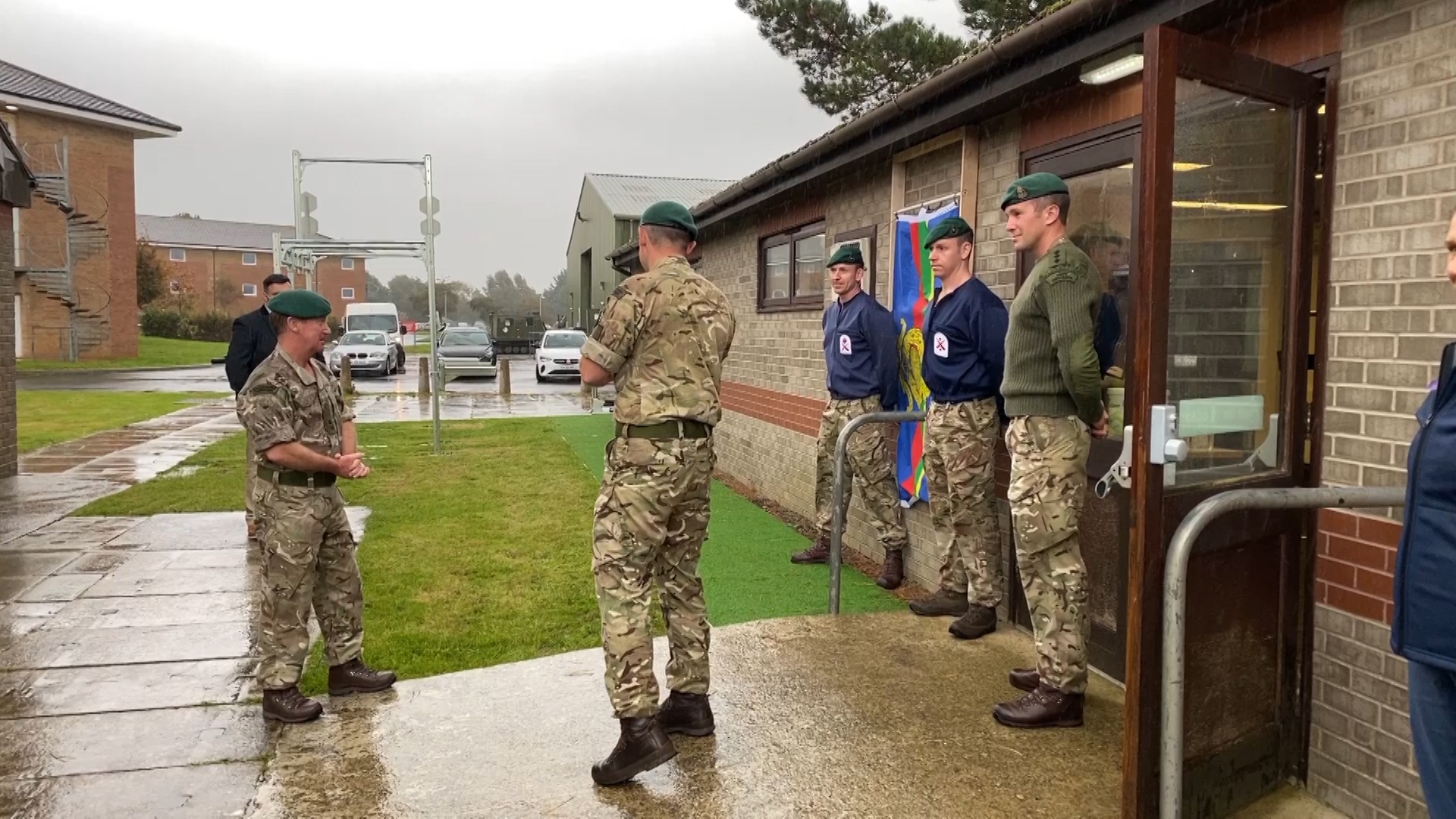 Major General Matt Holmes, Commandant General Royal Marines, officially opened the gym.